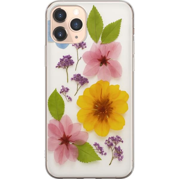 Kompatibel Mobilcover til Apple iPhone 11 Pro Pressede blomster