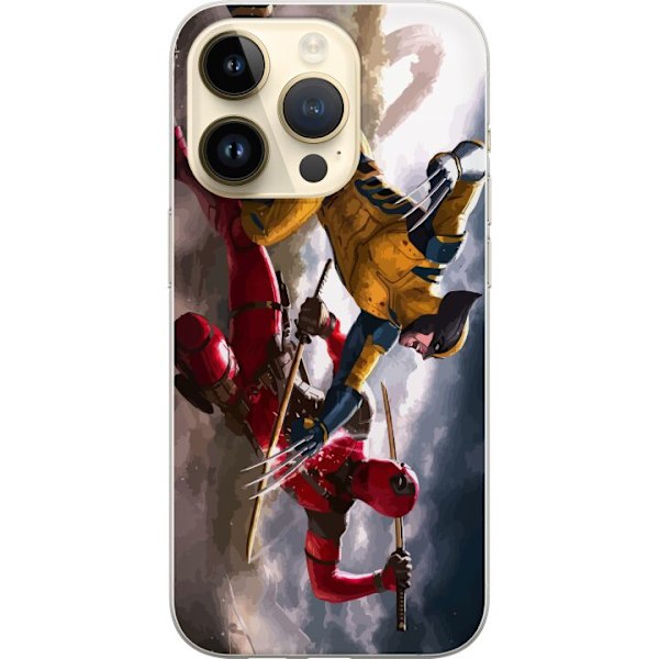 Apple iPhone 14 Pro Gjennomsiktig deksel Wolverine Deadpool