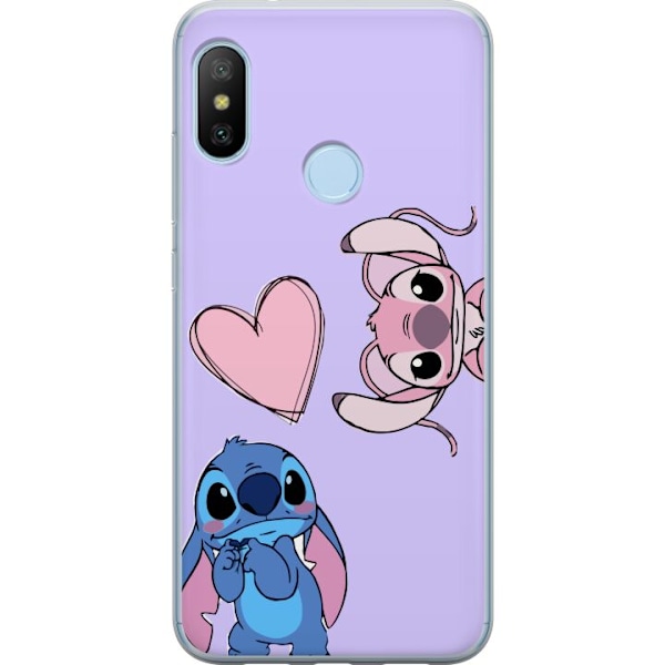 Xiaomi Mi A2 Lite Genomskinligt Skal Stitch Mode