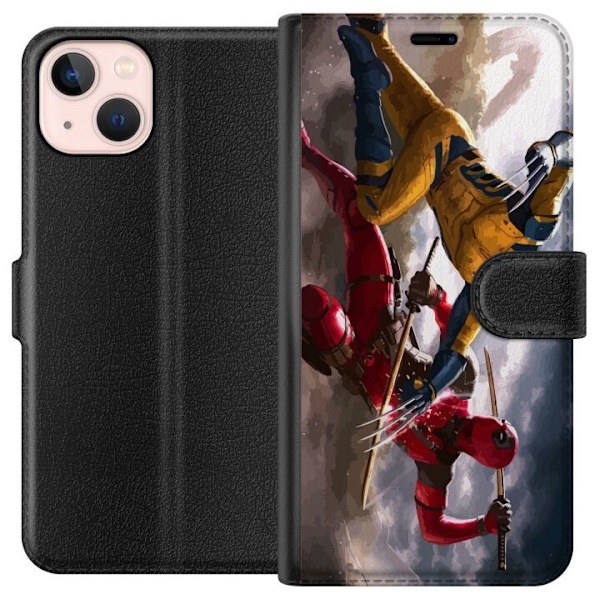 Apple iPhone 13 Tegnebogsetui Wolverine Deadpool