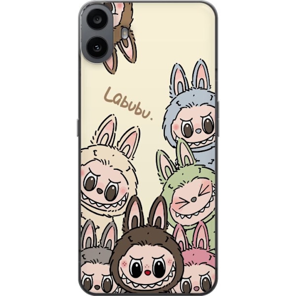 Nothing CMF Phone 1 Genomskinligt Skal Labubu Pastel Collection