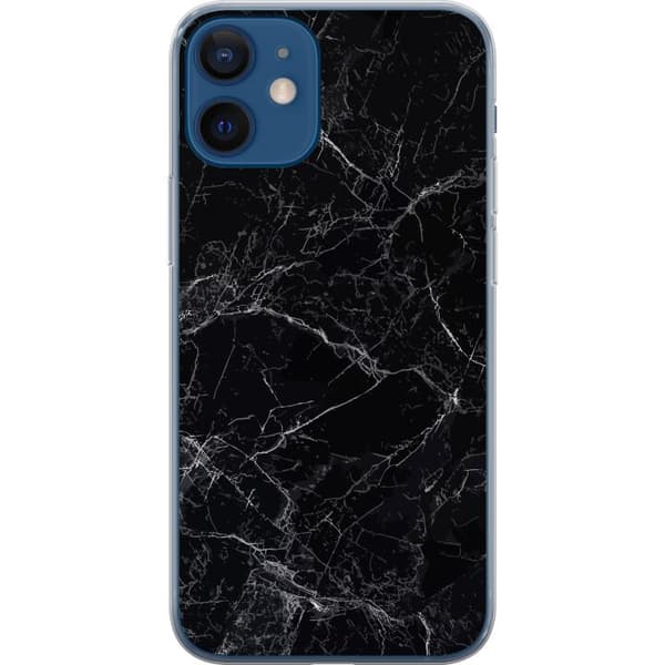 Kompatibelt Mobildeksel til Apple iPhone 12 mini Marmor Svart