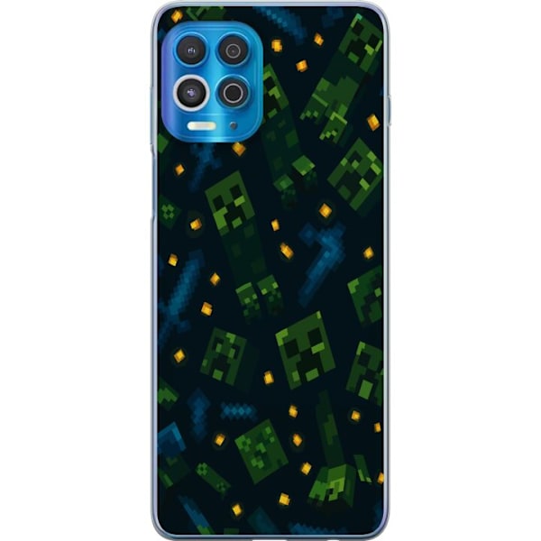 Motorola Edge S Genomskinligt Skal Minecraft Dungeons Mob
