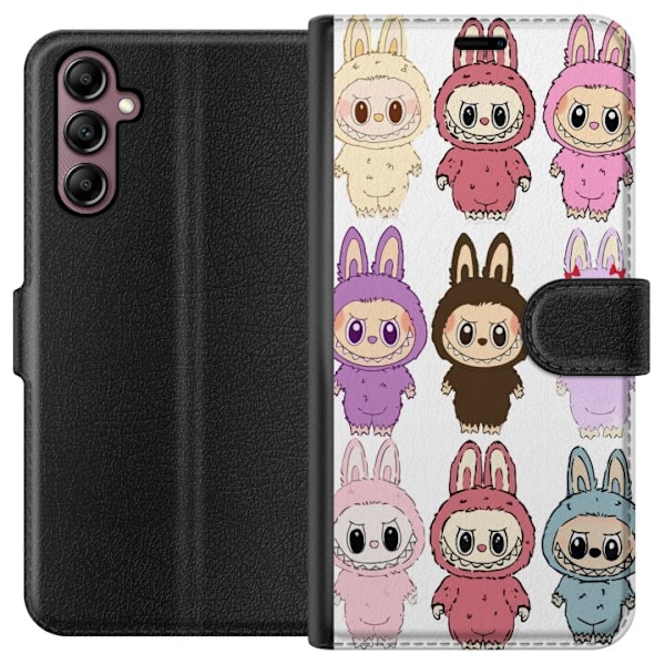 Samsung Galaxy A14 5G Tegnebogsetui Labubu Pink Monster - Popk