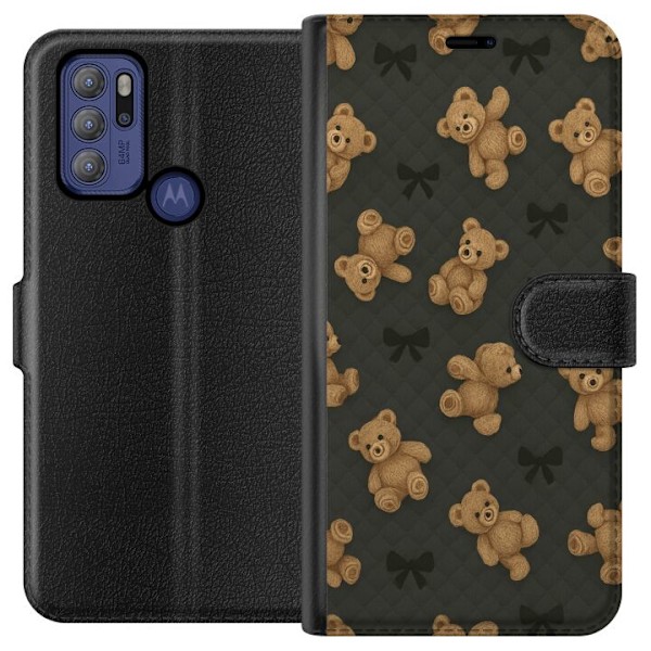 Motorola Moto G60S Tegnebogsetui Teddy Knus