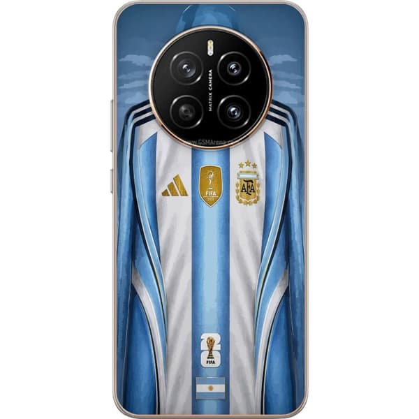 Kompatibelt Mobildeksel til Honor Magic7 Argentinas nasjonallagstrøye med blått og hvitt striper og mesterskapsdetaljer blå