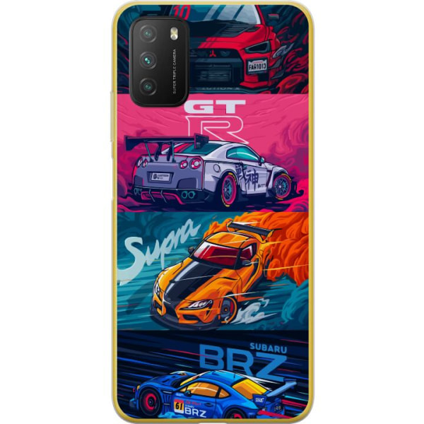 Xiaomi Poco M3  Gennemsigtig cover Subaru Racing