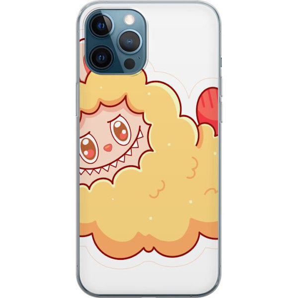 Apple iPhone 12 Pro Genomskinligt Skal Labubu Tvättbjörn Pop Mart Figur Samlarobjekt Söt Design Populärt Motiv Art Toy Kreativ Figurserie