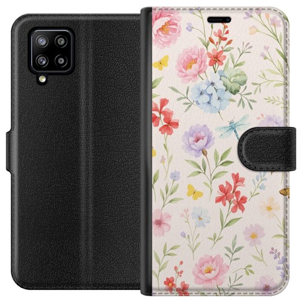 Samsung Galaxy A42 5G Plånboksfodral Blommor