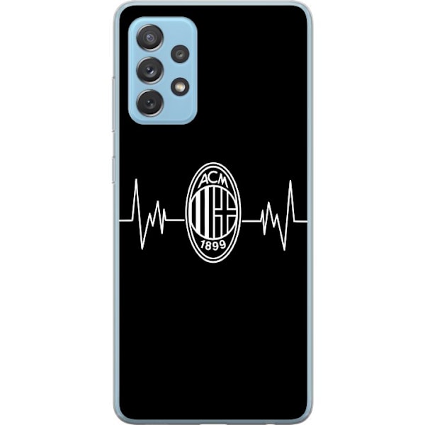 Samsung Galaxy A72 5G Gennemsigtig cover AC Milan