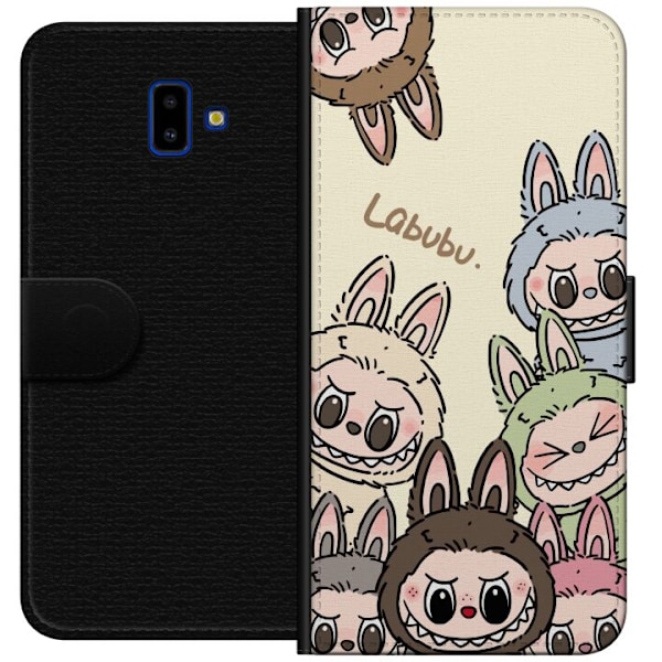 Samsung Galaxy J6+ Lompakkokotelo Labubu Pastel Collection
