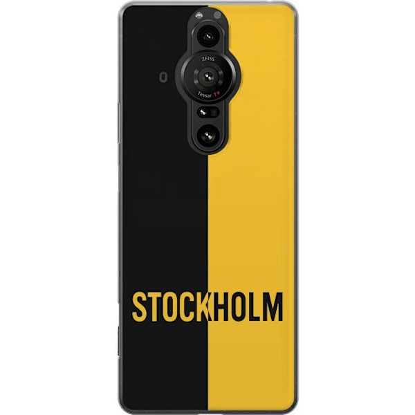 Sony Xperia Pro-I Läpinäkyvä kuori Stockholm – jalkapallo