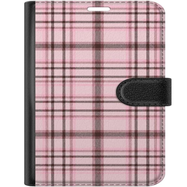 Kompatibelt Plånboksfodral till Apple iPhone Duo Rosa tartan rosa