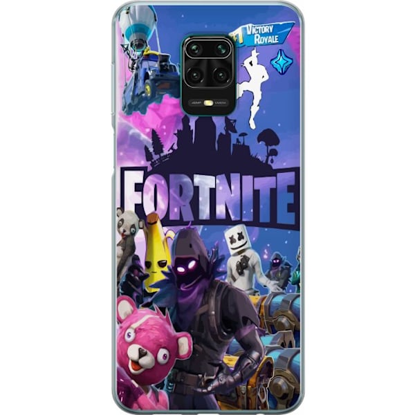 Xiaomi Redmi Note 9 Pro Gjennomsiktig deksel Fortnite