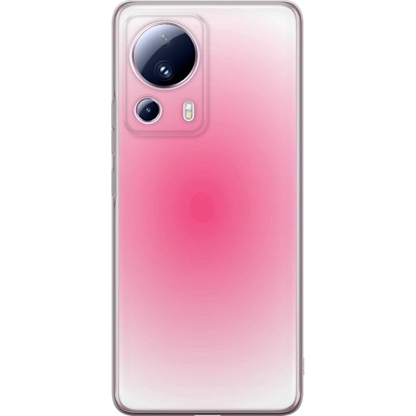 Xiaomi 13 Lite Genomskinligt Skal Rosa Moln