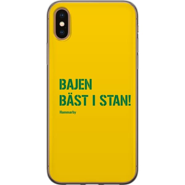 Kompatibelt Mobildeksel til Apple iPhone X Gul grön sporttext gul