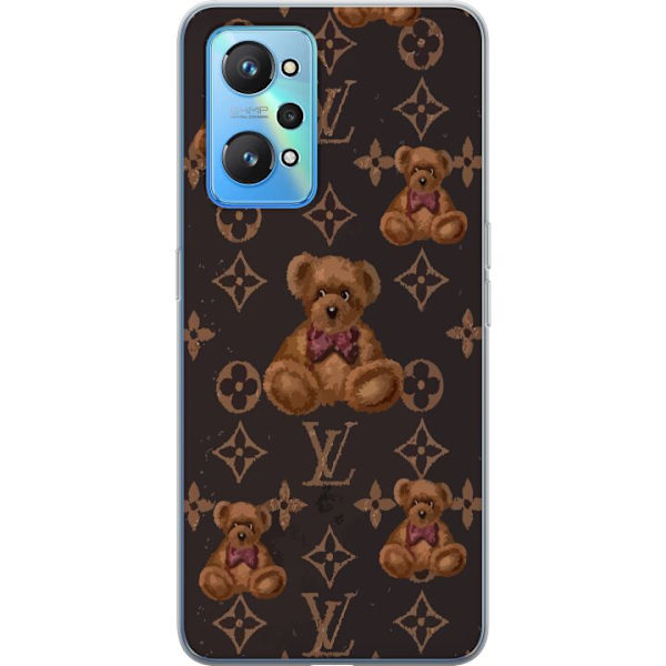 Realme GT Neo2 Läpinäkyvä kuori Louis Vuitton Teddykarhu Kuvio Ylellinen Muotisuunnittelu Suosittu Motiivi Muoti-Trendi Ylelliset Asusteet