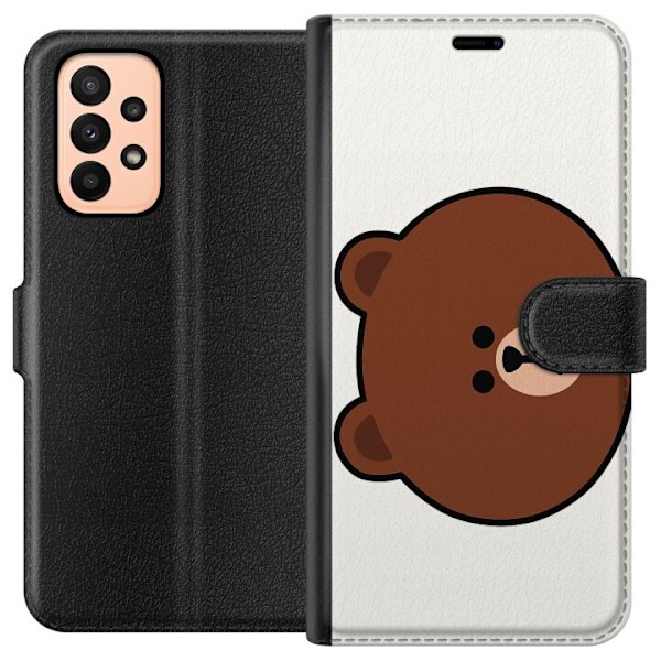 Samsung Galaxy A23 Tegnebogsetui line friends brown