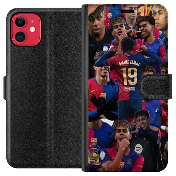 Apple iPhone 11 Plånboksfodral Lamine Yamal mobilskal för fotbollsfans