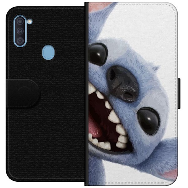 Samsung Galaxy A11 Tegnebogsetui Lilo & Stitch