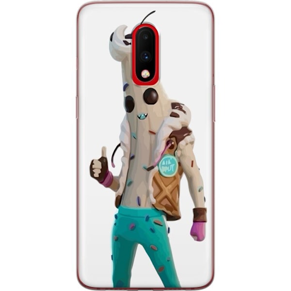 OnePlus 7 Läpinäkyvä kuori Fortnite