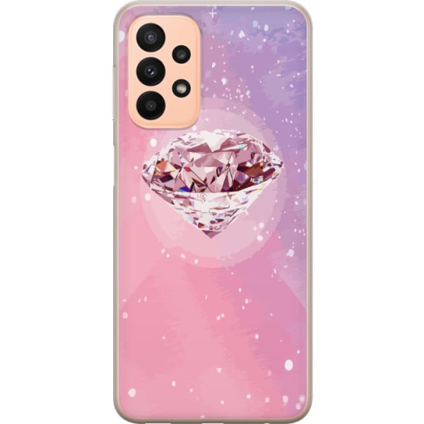 Samsung Galaxy A23 Gennemsigtig cover Glitter Diamant