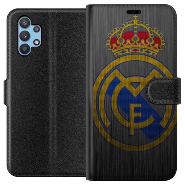 Kompatibelt Plånboksfodral till Samsung Galaxy A32 5G Real Madrid CF
