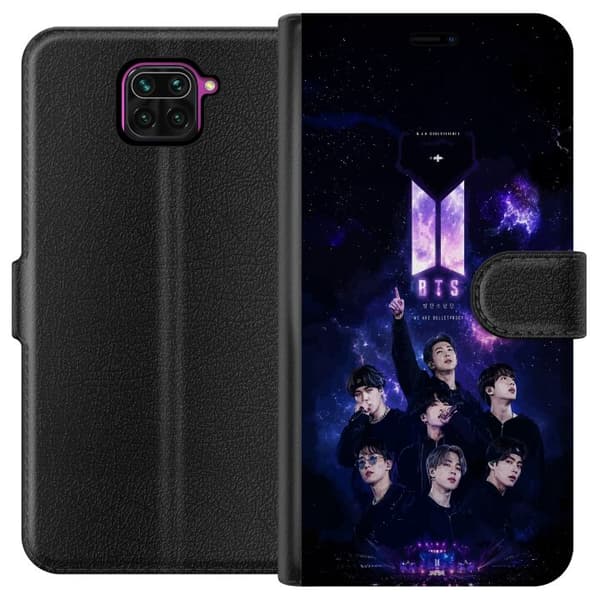 Kompatibel Tegnebogsetui til Xiaomi Redmi Note 9 BTS lilla