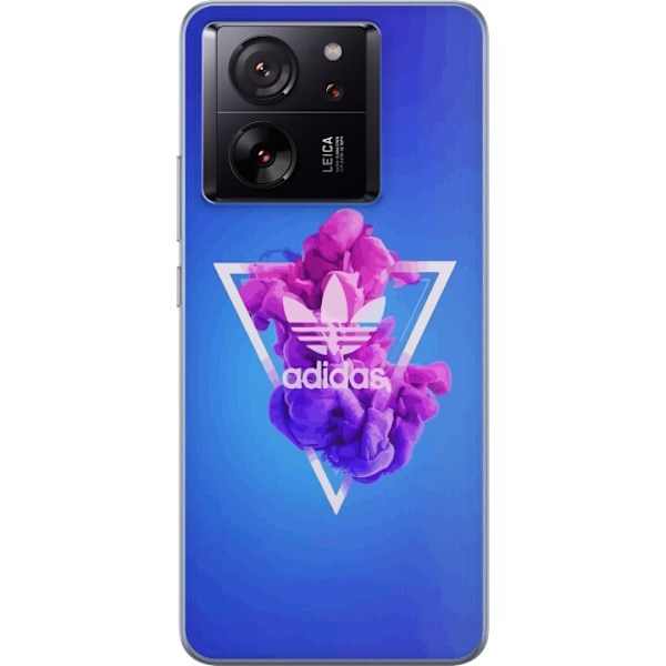 Xiaomi 13T Pro Gennemsigtig cover Adidas-inspireret blåt desi