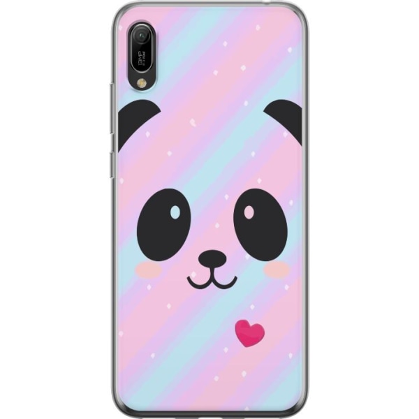 Huawei Y6 Pro (2019) Gennemsigtig cover Regnbue Panda