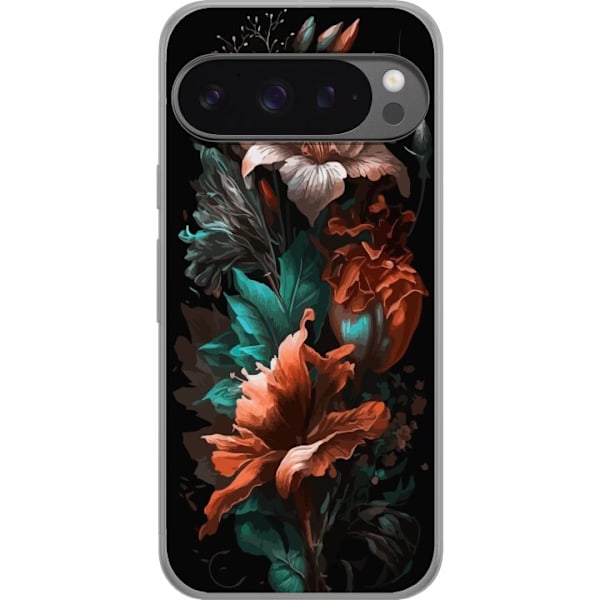 Google Pixel 9 Pro XL Gennemsigtig cover Blomster