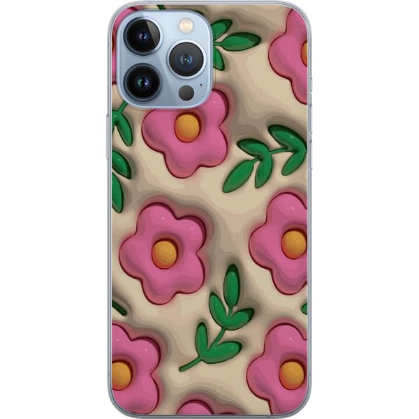 Kompatibelt Mobildeksel til Apple iPhone 13 Pro Max Boblende Blomster