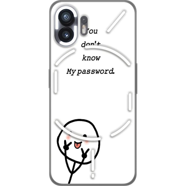 Nothing Phone (2) Gjennomsiktig deksel Du Kjenner Ikke Mitt Pa