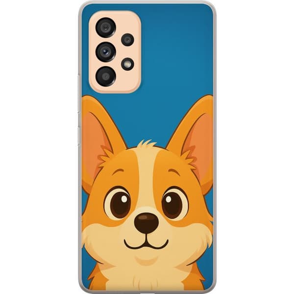 Kompatibelt Mobildeksel til Samsung Galaxy A53 5G Hello Corgi