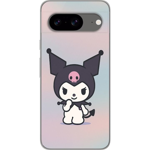 Google Pixel 8 Genomskinligt Skal Kawaii Sanrio Kuromi
