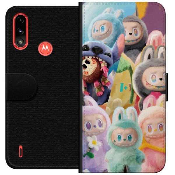 Motorola Moto E7 Power Tegnebogsetui stor