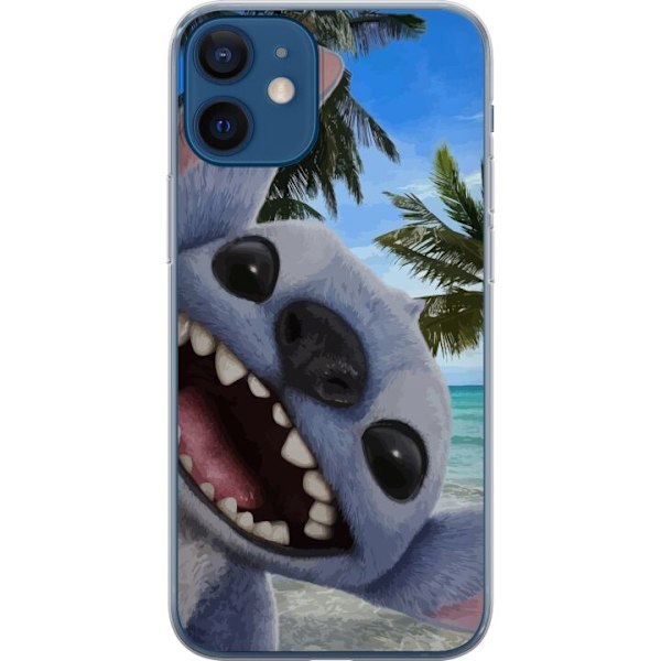 Apple iPhone 12  Genomskinligt Skal Stitch mobilskal med Palmer i söt vänskapsdesign