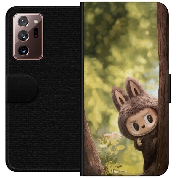 Samsung Galaxy Note20 Ultra Plånboksfodral Labubu Graffiti Vibes – Gatukonst i monsterform