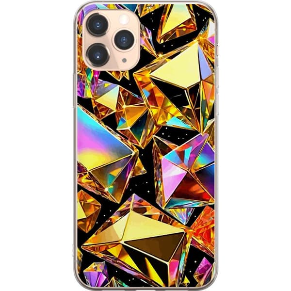 Kompatibelt Mobilskal till Apple iPhone 11 Pro 3D Guld
