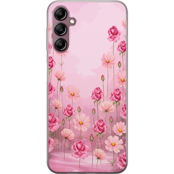 Kompatibelt Mobildeksel til Samsung Galaxy A14 5G Kronbladdrøm Myk blush