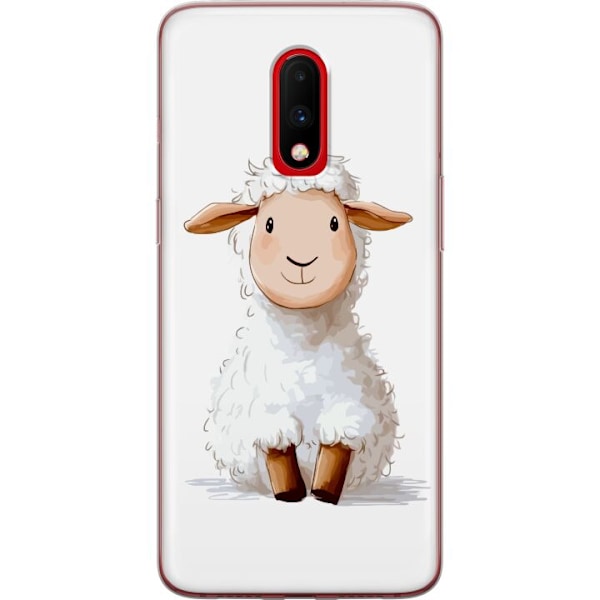 OnePlus 7 Läpinäkyvä kuori Suloinen Lammas - lasten ja vauv