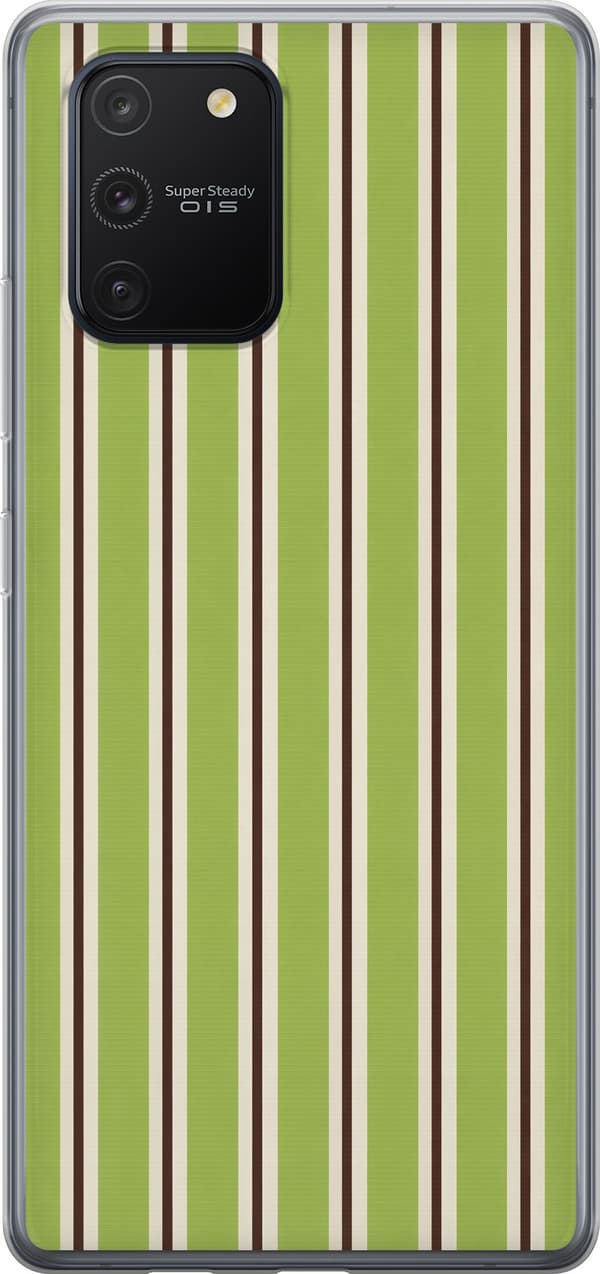 Kompatibelt Mobildeksel til Samsung Galaxy S10 Lite Matcha Stripe grønn