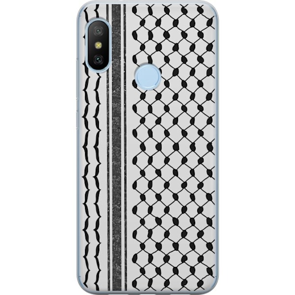 Xiaomi Mi A2 Lite Gennemsigtig cover Palæstinensisk mønster - inspireret af traditionel stil keffiyeh-stof