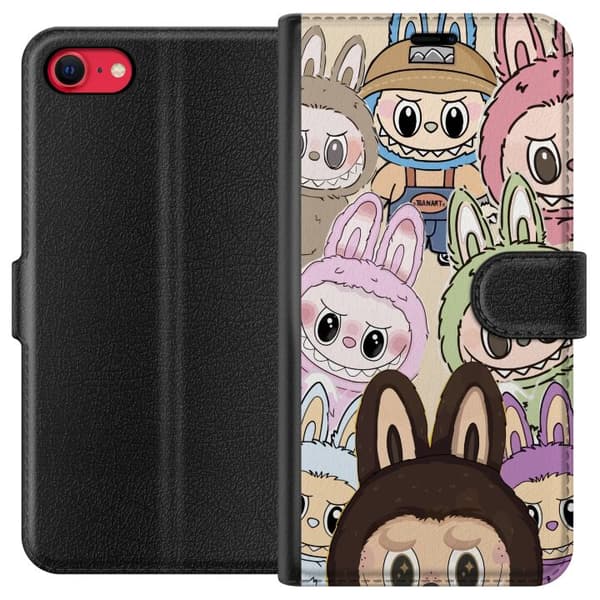 Kompatibel Tegnebogsetui til Apple iPhone 8 The Monster Edition Samlefigur Anime