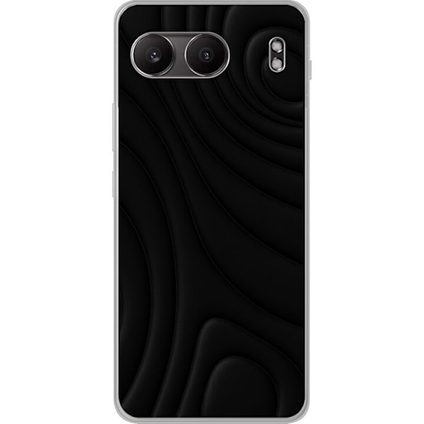 OnePlus Nord 4 Genomskinligt Skal Black Waves