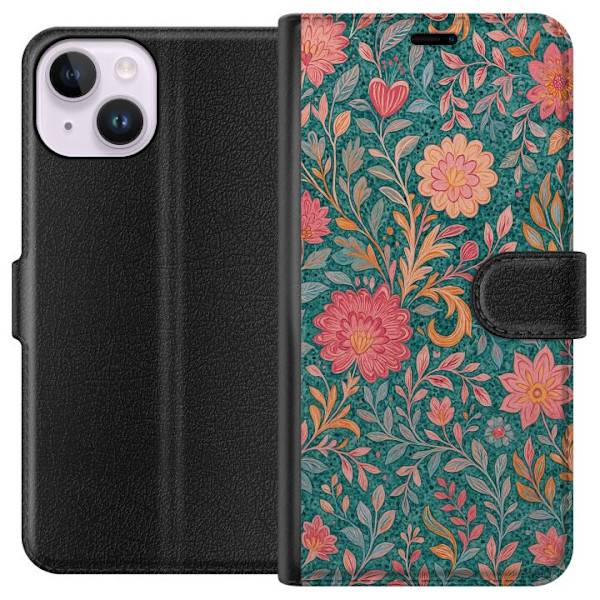 Apple iPhone 14 Lommeboketui Floral Dream