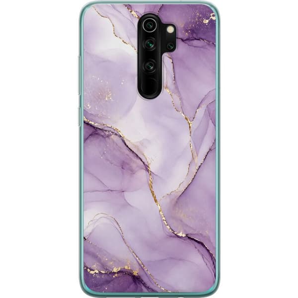 Kompatibelt Mobilskal till Xiaomi Redmi Note 8 Pro  Lilac Gold Flow lila