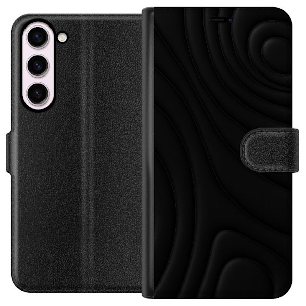 Samsung Galaxy S23+ Tegnebogsetui Sorte Bølger