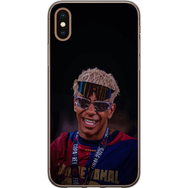 Apple iPhone XS Max Genomskinligt Skal Lamine Yamal mobilskal i stilren sportdesign