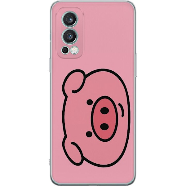 OnePlus Nord 2 5G Läpinäkyvä kuori Kawaii Piggy